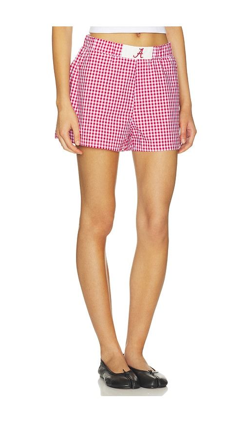 Alabama Gameday Gingham Short in Red. - size M (also in S, XS) - Hype and Vice - Modalova