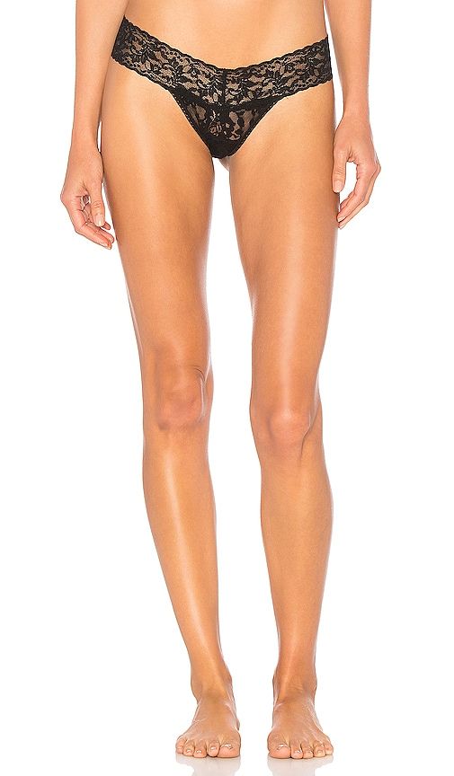 Low Rise Thong 3 Pack in Black - Hanky Panky - Modalova