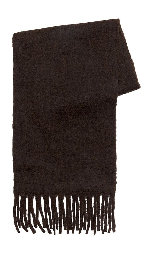 Cozy Solid Scarf in Chocolate - Hat Attack - Modalova