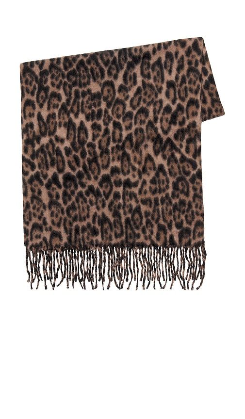 Hat Attack Leopard Scarf in Brown - Hat Attack - Modalova