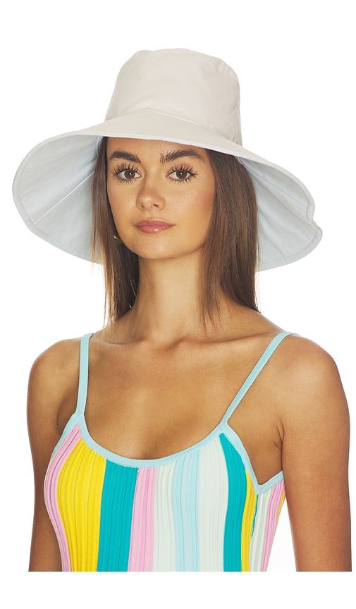 Reversible Canvas Sunhat in Baby ,White - Hat Attack - Modalova