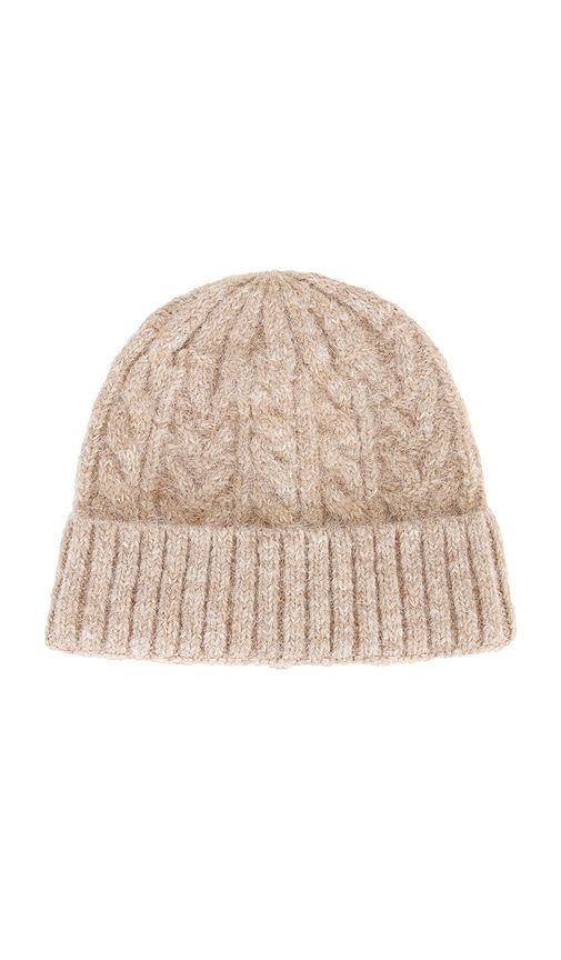 Alpine Cable Beanie in Tan - Hat Attack - Modalova