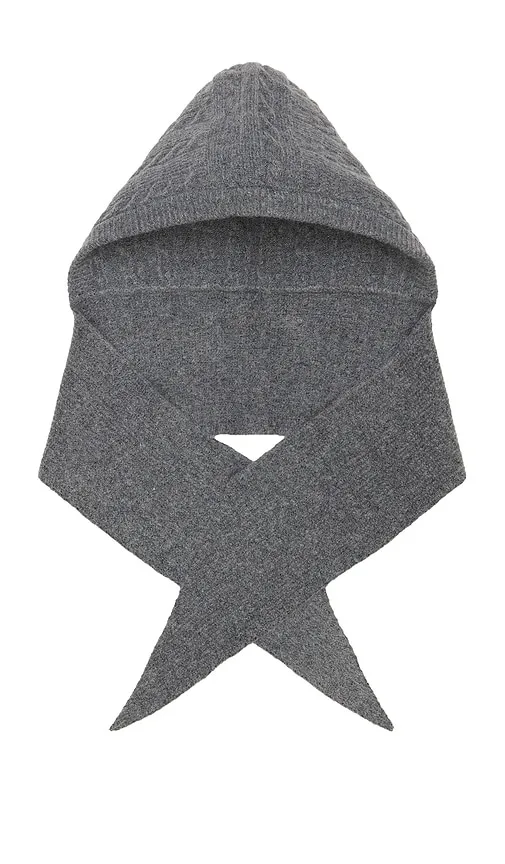 Cable Hooded Scarf in - Hat Attack - Modalova