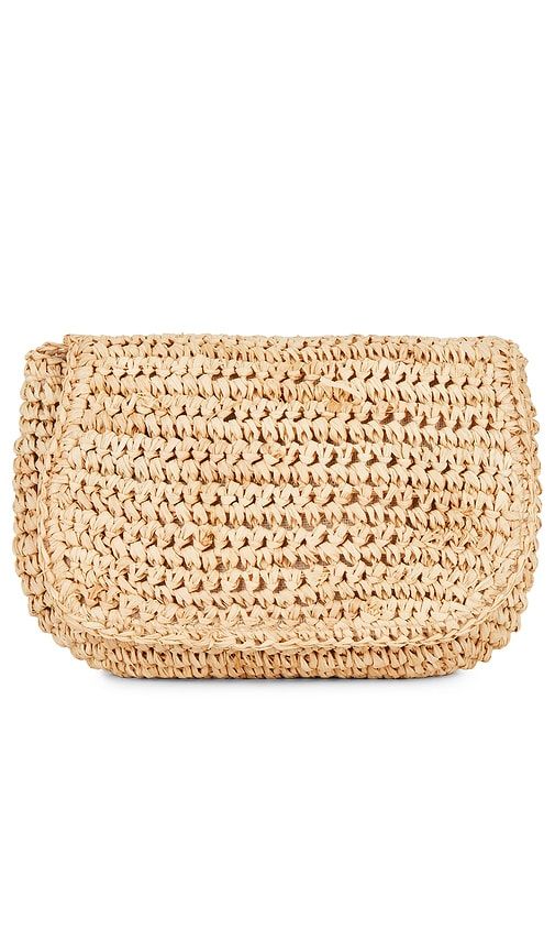 Hat Attack Straw Belt Bag in Tan - Hat Attack - Modalova