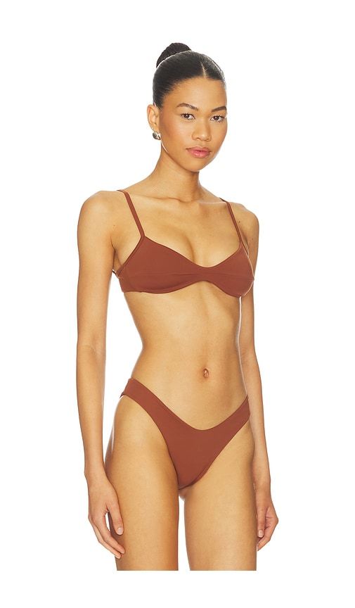 Monica Bikini Top in Brown. - size L (also in M, S, XL) - HAIGHT. - Modalova