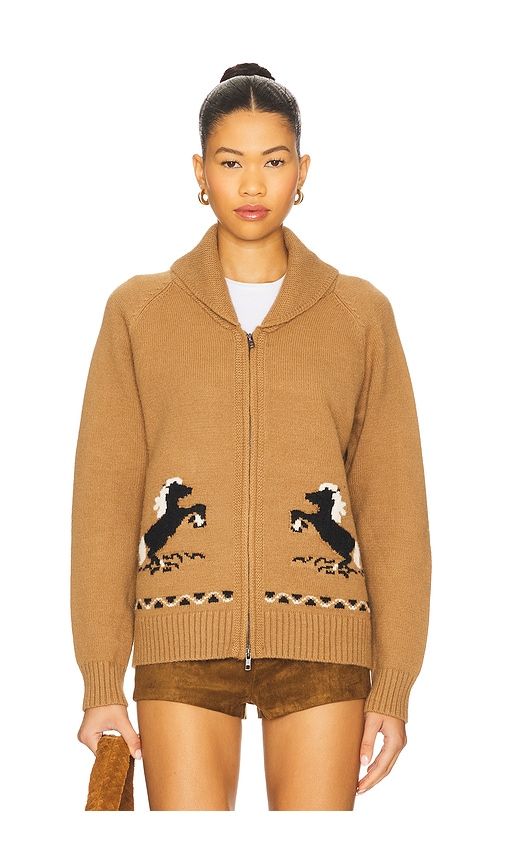 Grant Cardi in Brown. - size L (also in M, S, XL, XS) - HEARTLOOM - Modalova