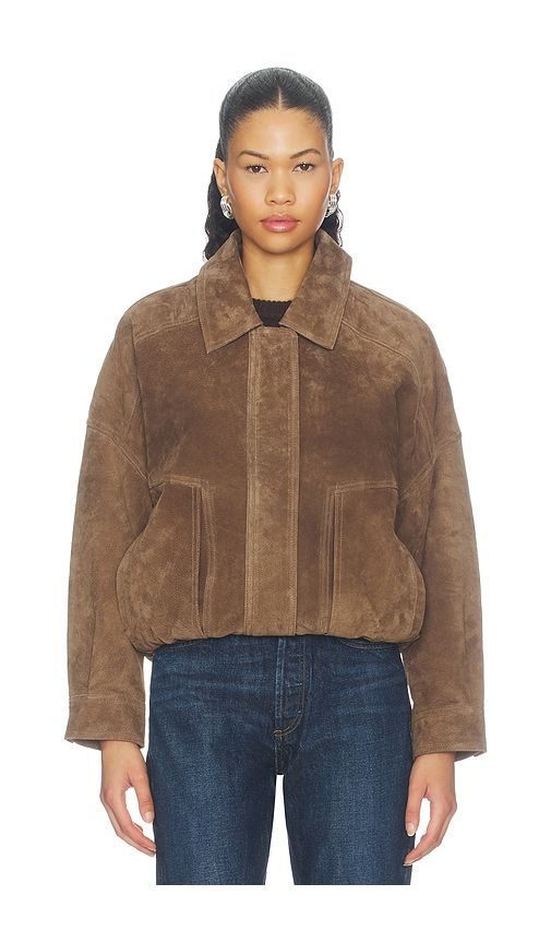 Sully Suede Jacket in Brown. - size L (also in M, S, XL, XS) - HEARTLOOM - Modalova