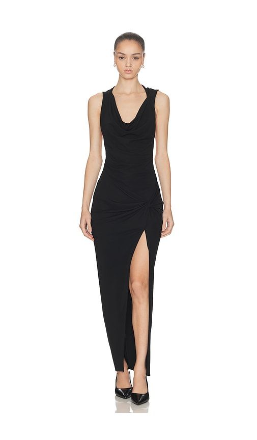 Hooded Draped Dress in . - size L (also in M, XL, XXS) - HAELO - Modalova