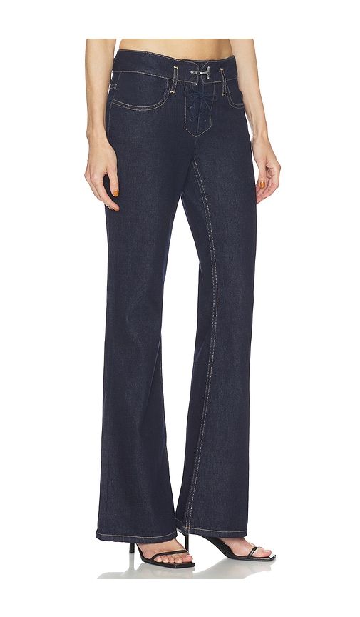 Low Waist Retro Jean in Blue. - size 24 (also in 25, 26, 27, 28, 29) - HAELO - Modalova