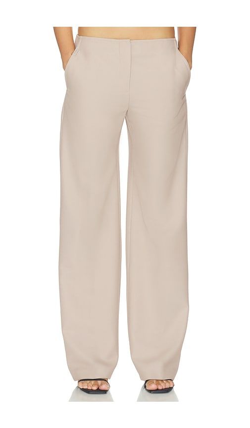 Straight Leg Trouser in Beige. - size L (also in M, S, XS, XXS) - HAELO - Modalova