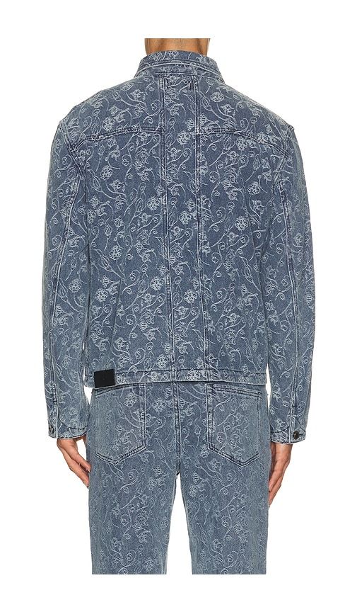 Floral Utility Jacket in Blue. - size M (also in S, XL/1X, XXL/2X) - Honor The Gift - Modalova