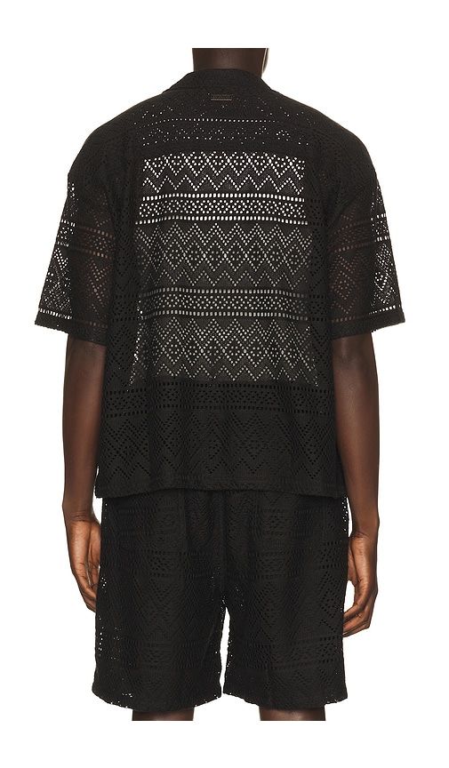 Pointelle Crochet Camp Collar Shirt in . - size M (also in S, XXL/2X) - Honor The Gift - Modalova