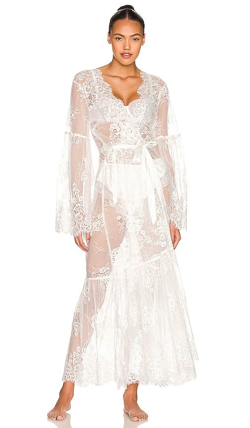 Georgina Long Lace Robe in . - size L (also in M, S, XL, XS) - homebodii - Modalova