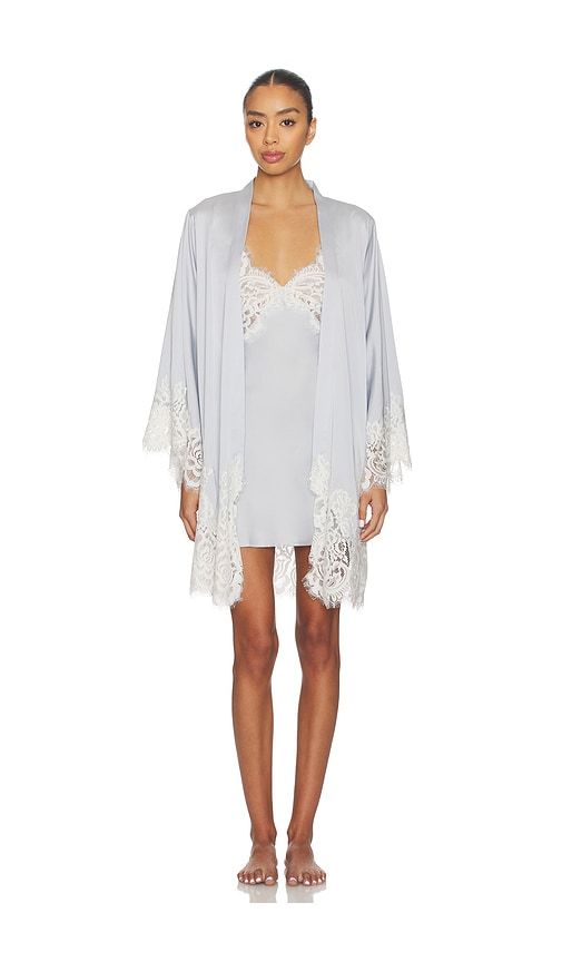 Peyton Short Robe in Blue. - size L (also in XS) - homebodii - Modalova