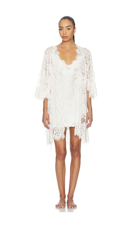 Peyton Short Lace Robe in . - size L (also in M, S, XS) - homebodii - Modalova