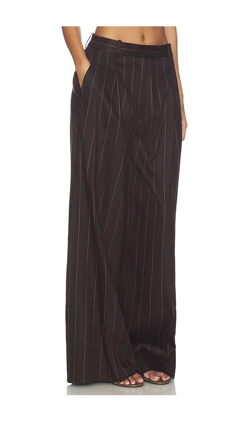 Wide Double Pleated Trousers in Chocolate. - size 0 (also in 4) - Helmut Lang - Modalova