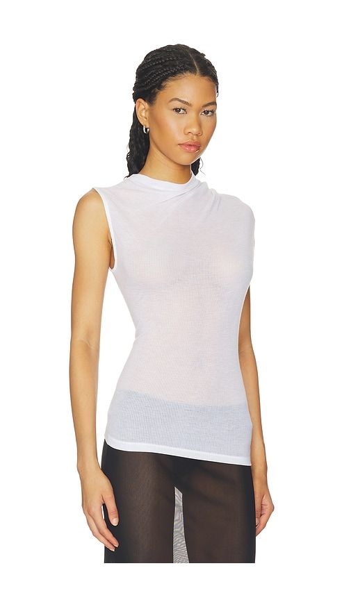 Sheer Twist Tank in White. - size L (also in M, S, XS) - Helmut Lang - Modalova
