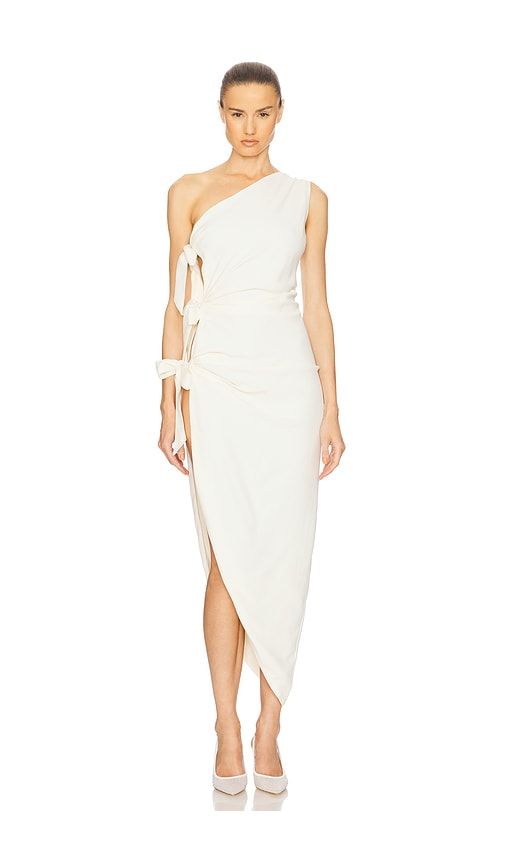 The Seline Dress With Bows in . - size L (also in M, S, XS) - Helsa - Modalova