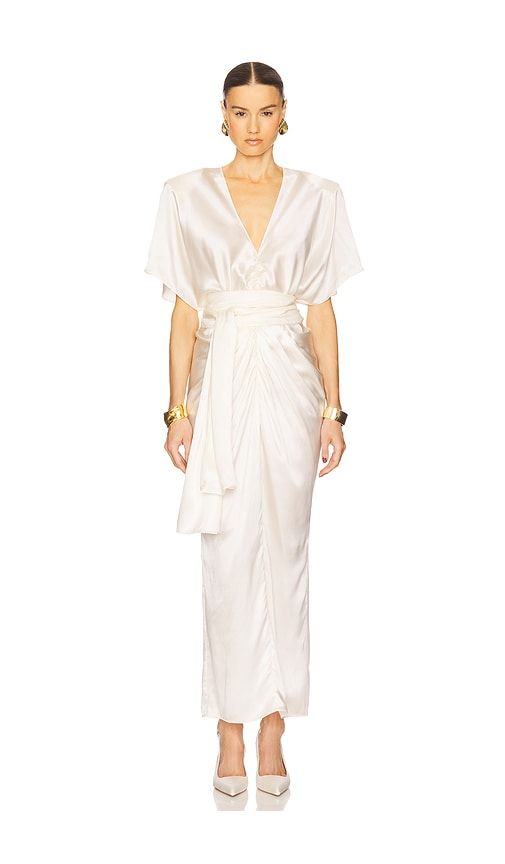 The Demeter Dress in Silk Lyocell in . - size S (also in XS) - Helsa - Modalova