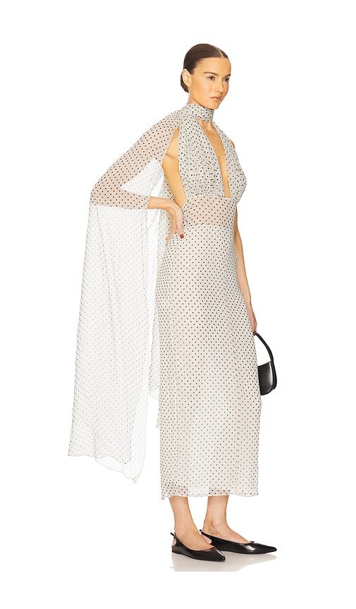 The Scarf Dress in Printed Silk Chiffon in . Taglia L. Also in M, S, XS - Helsa - Modalova