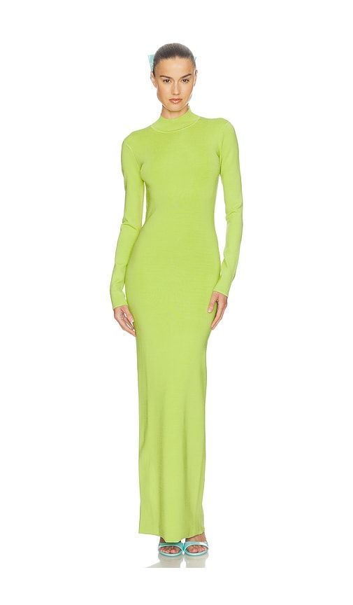Chantria Open Back Dress in Green. - size L (also in M, S, XL, XS, XXS) - Helsa - Modalova