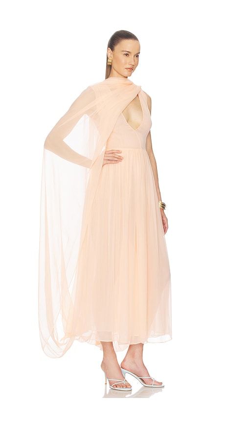 The Sabine Dress in Silk Chiffon in . - size L (also in M, S, XS, XXS) - Helsa - Modalova
