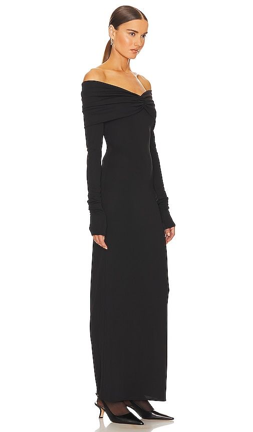Matte Jersey Off Shoulder Maxi Dress in . - size L (also in M, S, XL, XS, XXS) - Helsa - Modalova
