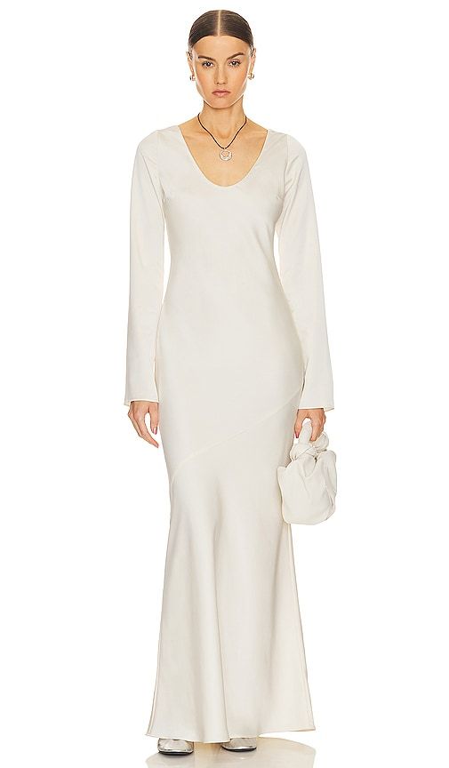 Angelica Backless Maxi Dress in . - size M (also in S) - Helsa - Modalova