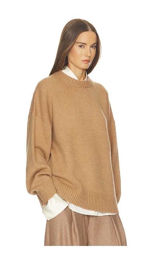 Chloey Wool Cashmere Sweater in Brown. - size L (also in M, S, XL, XS) - Helsa - Modalova