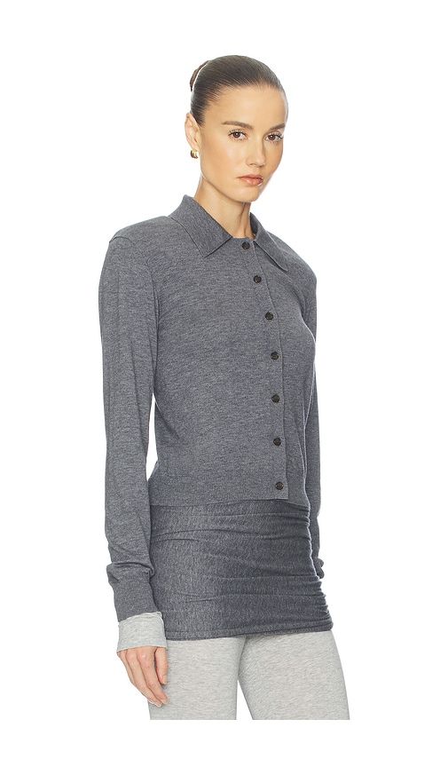 Kerstin Knit Cardigan in Grey. - size L (also in M) - Helsa - Modalova