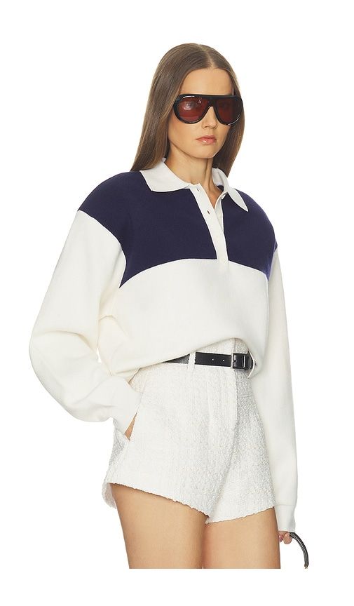 Sindy Color Block Knit Polo in . - size L (also in M, S, XS) - Helsa - Modalova