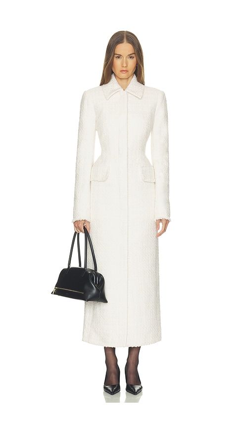Tweed S Curve Coat in . - size L (also in M, S, XL, XS, XXS) - Helsa - Modalova