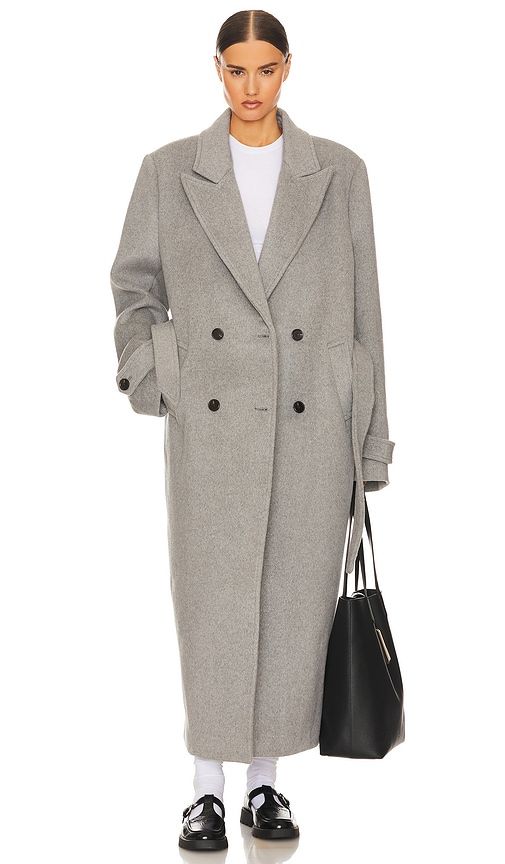 Bold Shoulder Long Coat in . - size L/XL (also in XXS/XS) - Helsa - Modalova