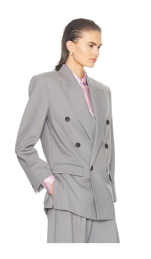 The St Germain Suit Jacket in Grey. - size L (also in M) - Helsa - Modalova
