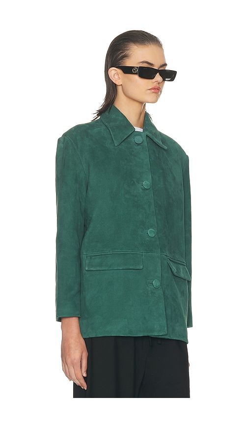 The Schoolhouse Jacket in Suede in . Size L. Also in M, S, XL - Helsa - Modalova