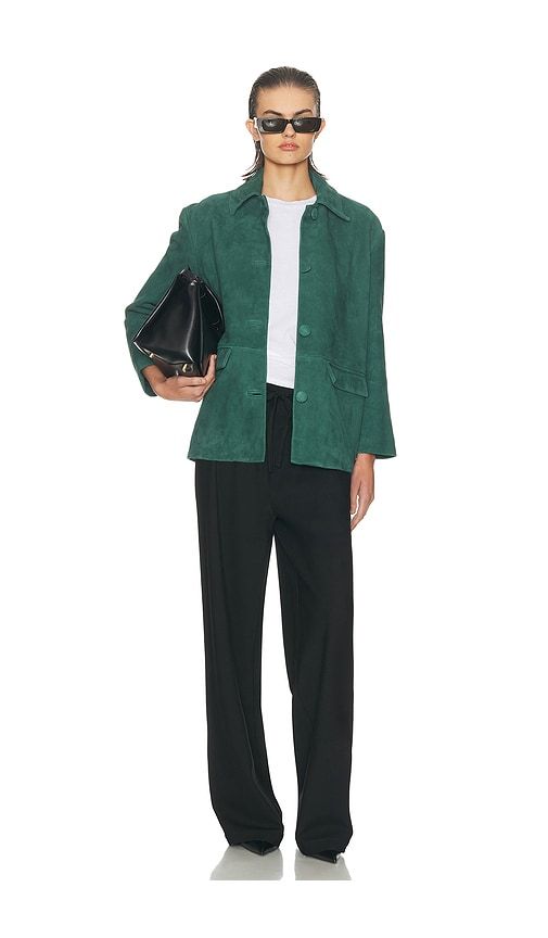 The Schoolhouse Jacket in Suede in . Size L. Also in M, S, XL - Helsa - Modalova