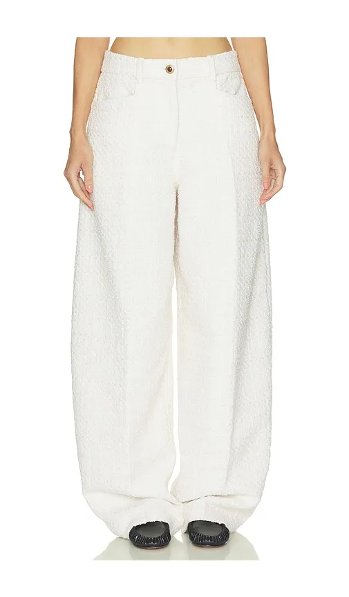 Tweed Barrel Pant in . - size L (also in M, S, XS, XXS) - Helsa - Modalova
