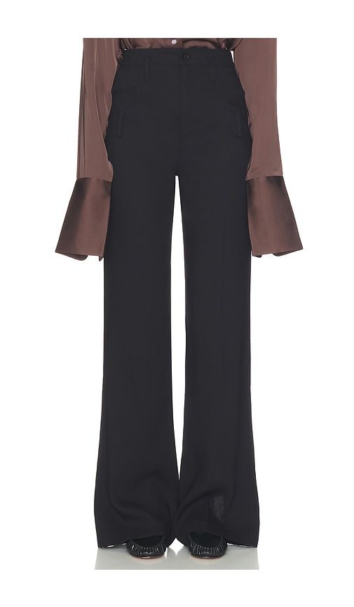 Wool Blend Double Loop Trousers in . - size L (also in M, S, XS, XXS) - Helsa - Modalova