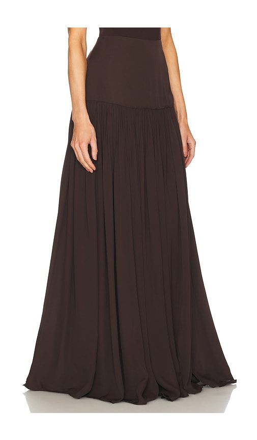 Diaphanous Maxi Skirt in Brown. - size XS (also in XXS) - Helsa - Modalova