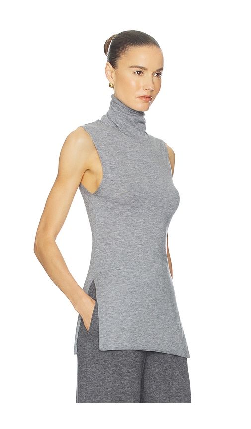 Kerstin Sleeveless Turtleneck in Grey. - size S (also in XS, XXS) - Helsa - Modalova