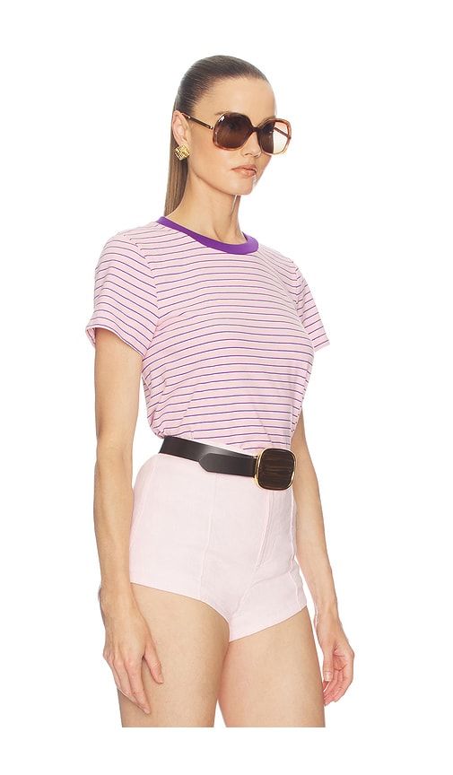 Little Boy Tee in Stripe in Purple. - size S (also in XXS) - Helsa - Modalova