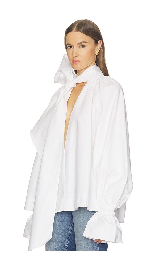 Voluminous Blouse in Heavy Poplin in . - size L (also in M, S, XL, XS, XXS) - Helsa - Modalova