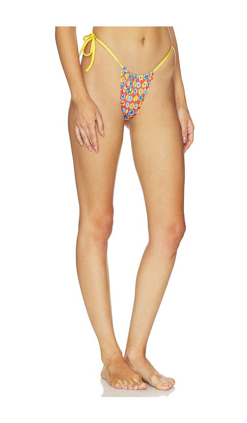 Side Tie Bikini Bottoms in Yellow,Red. - size L (also in M, S, XL, XS) - Heavy Manners - Modalova