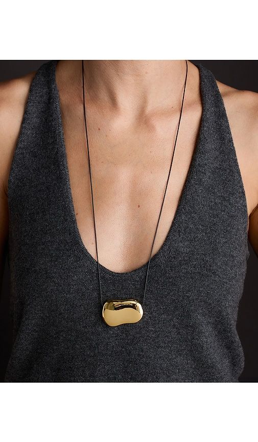 Julia Long Pendant Necklace in Metallic - Heaven Mayhem - Modalova