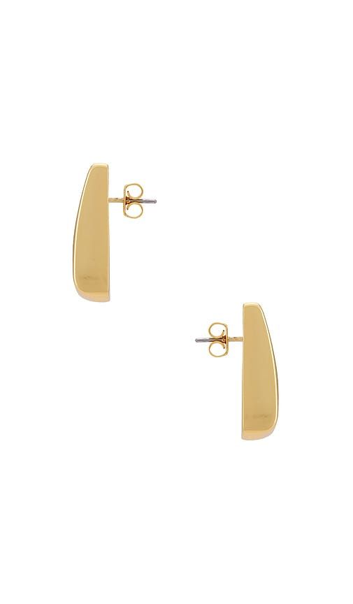 Ribbed Earrings in Metallic - Heaven Mayhem - Modalova