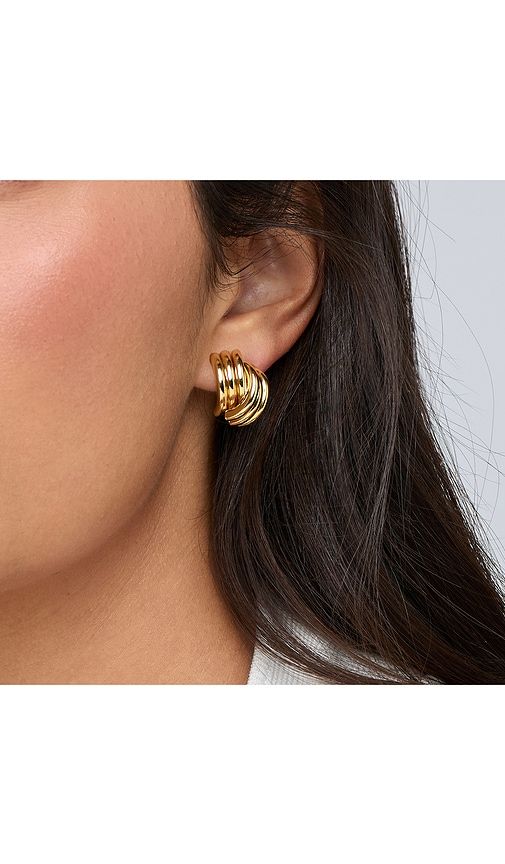 Clove Stud Earrings in Metallic - Heaven Mayhem - Modalova