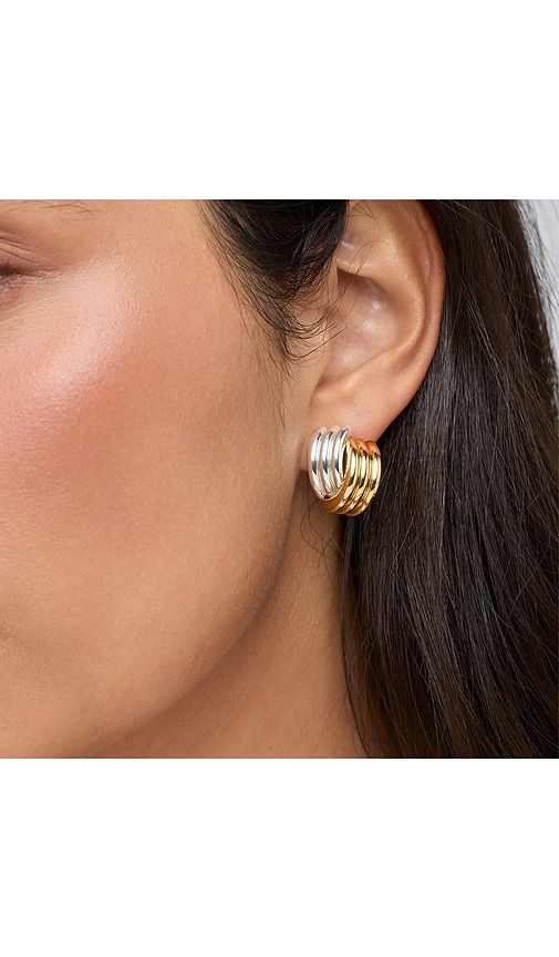 Clove Stud Earrings in Metallic Silver,Metallic Gold - Heaven Mayhem - Modalova