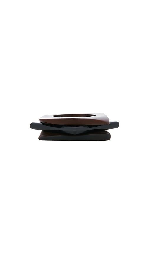 Notte Bangle Set in Brown - Heaven Mayhem - Modalova