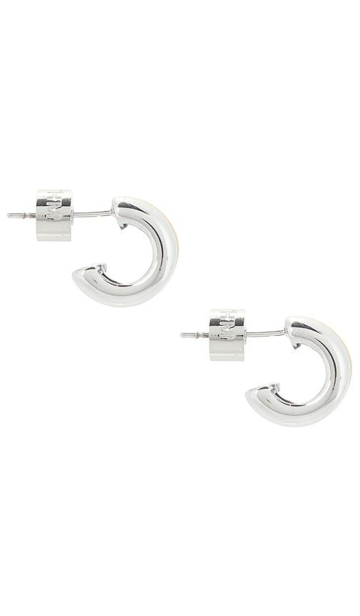 Wes Hoops Earrings in Metallic - Heaven Mayhem - Modalova