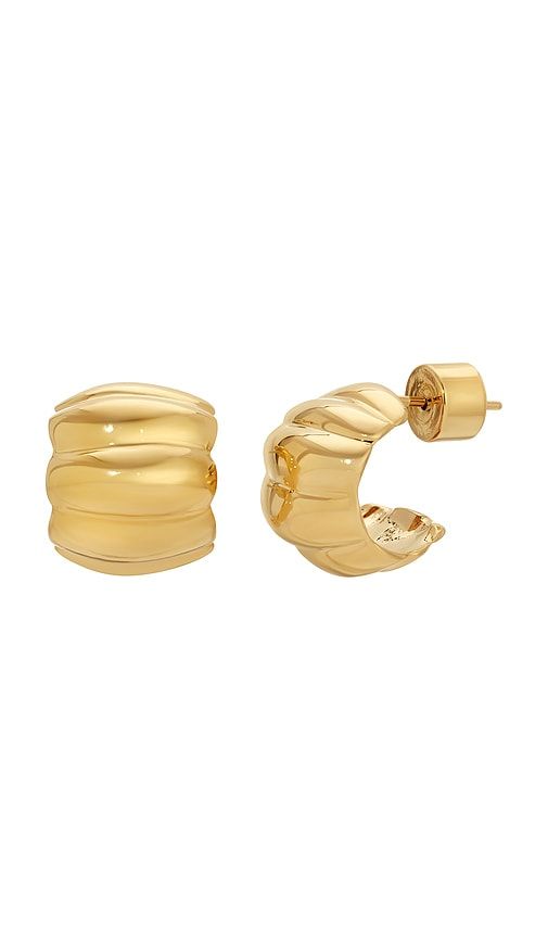 Terre Hoop Earrings in Metallic - Heaven Mayhem - Modalova